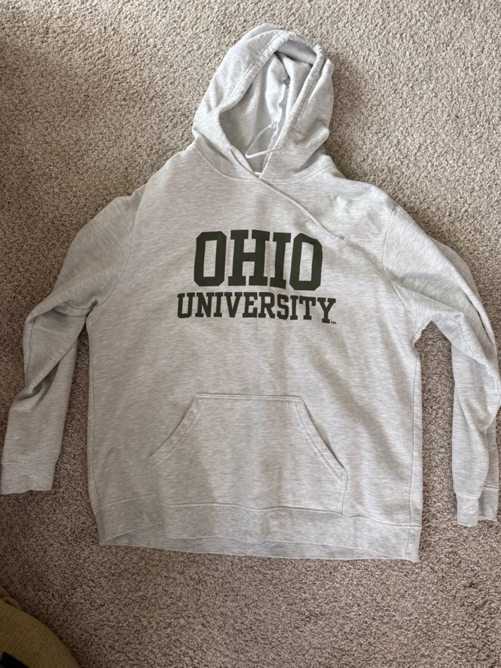 Ohio University Gray Hooded Sweatshirt